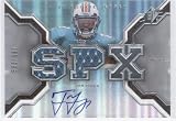 2007 SPx # 224 Ted Ginn Jr. - Miami Dolphins (RC - Rookie - Autographed - Piece of Authentic Event Worn Jersey - Serial #D To 299 - Football Cards)