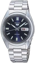 Seiko SNXS77 Automatic Blue Day Date Dial Silver Steel Bracelet Men Watch NEW