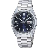 Seiko SNXS77 Automatic Blue Day Date Dial Silver Steel Bracelet Men Watch NEW