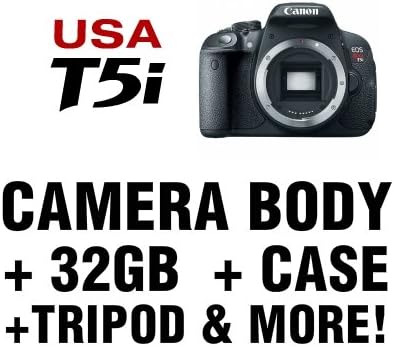 Canon EOS Rebel T5i - 700D Camera Body, 32 GB and More