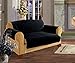 Quilted Pet Dog Children Kids Furniture Protector Slip Cover Black Love seat