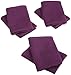 DII 100% Cotton Waffle 13-Inch-by-13-Inch Dishcloth Set of 6, Eggplant
