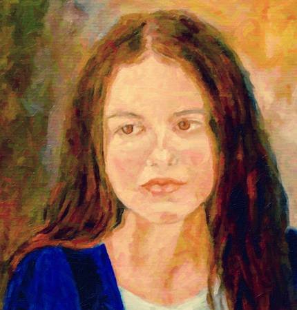 Custom Order #H0-IMR, Oil on Canvas, Custom Painting of The Person You Love, For 1 Person of Customer's Choice, Style: Photo-Realism, with Signature Text 