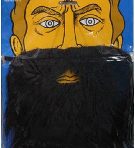 (Price/6 PCS)Oparty Fake Mustache Beard Disguise, The Captains / Santa Claus Mustache, Party Favors BLACK