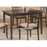 Pacific Cappuccino Finish Dining Table in Wood Frame Furniture