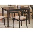 Pacific Cappuccino Finish Dining Table in Wood Frame Furniture