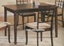 Pacific Cappuccino Finish Dining Table in Wood Frame Furniture