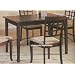 Pacific Cappuccino Finish Dining Table in Wood Frame Furniture
