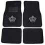 Crown Gem Crystal Studded Rhinestone Car Truck SUV Front & Rear Seat Carpet Floor Mats