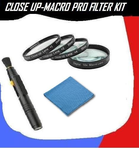 Close Up Macro Filter Kit for Canon Digital Rebel XSi 12.2 MP Digital SLR Camera + DIGI Microfiber Cleaning Cloth + Pro Lens Cleaning Pen.