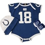 SAVE $0.01 - Peyton Manning Reebok Newborn 6-9 mos. Bodysuit, Booties & Cap Indianapolis Colts Set $29.99