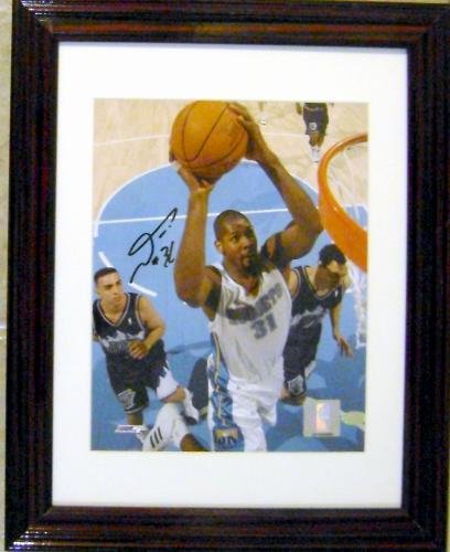 Nene Hilario autographed 8x10 Photo (Denver Nuggets) FRAMED
