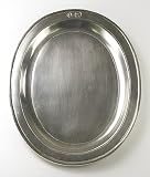 Small Oval Incised Tray By Match Pewter