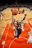 Denver Nuggets v New York Knicks: Carmelo Anthony and Ronny Turiaf Photographic Poster Print by Nathaniel S. Butler, 12x18