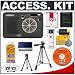 Snug-It Tight Fit Camera Skin (Black) with Spare NP-BG1 Battery + Memory Stick Card Reader + Compact Digital Travel Tripod + Cameta Bonus Accessory Kit for Sony Cyber-Shot DSC-W50 / DSC-W55 / DSC-W70 Digital Camera