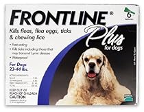 Merial Frontline Plus Flea and Tick Control for Dogs, 23 to 44 lbs, 6-Pack
