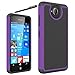 Lumia 650 Case, OEAGO Microsoft Lumia 650 Case Cover Accessories - Shock-Absorption Dual Layer Defender Protective Case Cover For Microsoft Lumia 650 - Purple