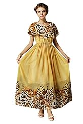 Chiffon Summer Leopard Print Prom Dress/Maxi Dress 