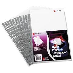 Rexel Nyrex Premium Pr�sentationsh�llen (mehrfach gelocht, oben offen, Format A4) 50 St�ck transparent