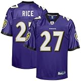 Ray Rice Jersey: Reebok Purple Replica #27 Baltimore Ravens Jersey - XX-Large