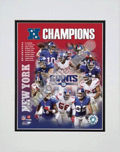 Buy New York Giants 2007 NFC Champions Double Matted 8 x 10 Photograph (Unframed) by Photo File