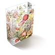 Floral Basket Glass Transferware Rectangular Vase