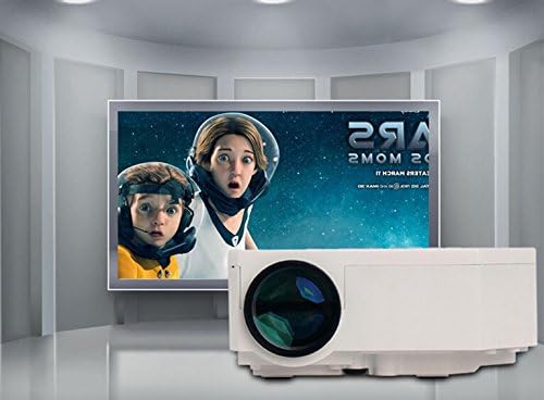 Mini Shop® Mini Led Projector HDMI Home Theater LED Projector Support HDMI VGA AV USB HDMI Portable 1080P Digital LCD projector for PC, Good for Business & Education, Home Projecting