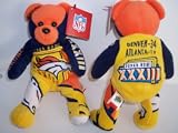 Denver Broncos vs Green Bay Packers RARE Offical NFL Super Bowl XXXIII(33) Collectable Plush Bear