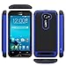 LK 3317643 Drop Protection Hybrid Dual Layer Armor Defender Protective Case for ASUS ZenFone 2E - Blue