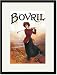 Black Framed/Matted Print 17x23, Bovril - For Health, Strength and Beauty
