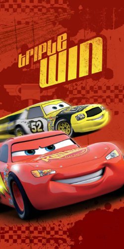 Disney Cars Badetuch Triple Win 75 x 150 cm