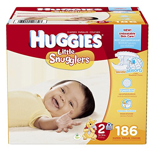 Huggies Little Snugglers Diapers, Size 2, 186 Count Baby Shop