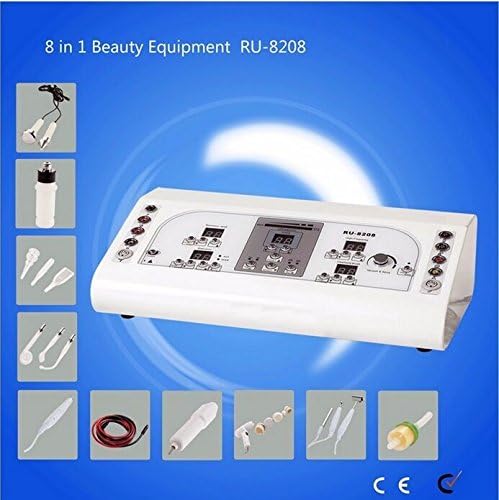 8in1 portable high frequency galvanic facial brush spray skin care beauty equipment machine
