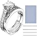 Frienda 16 Pieces Ring Sizer Adjuster for Loose Rings with Silver Polishing Cloth, 4 Sizes