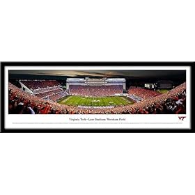  Virginia Tech Lane Stadium/Worsham Field Framed Panoramic Print