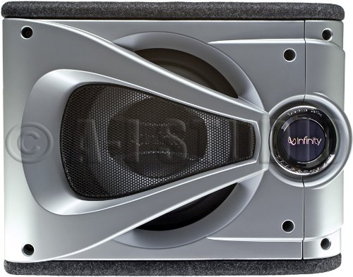 Infinity Reference 1220se Single 12-Inch Preloaded Enclosure with Slipstream Port (Silver/Black)
