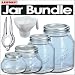 Leifheit Preserving Jar Bundle with 6 of each, 1 cup, 2 cup, 3 cup, and 4 cup Jars, including Jar Opener & Filling Funnel