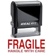 FRAGILE HANDLE WITH CARE Office Stock Self-Inking Rubber Stamp