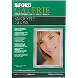 Ilford Galerie Smooth Gloss Inkjet 13 x 19 Photo Paper, 25 Sheets