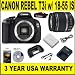 Canon Rebel T3i 18 MP Body (Supplied Manufacturer Accessories) w/ Canon 18-55 IS Lens + 3 Year Warranty