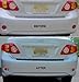 Rear Bumper Marker Chrome Trim Rings Fit 2009 - 2010 Toyota Corolla