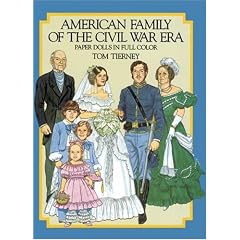 American Family of the Civil War Era Paper Dolls in Full Colour