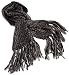 La Fiorentina Women's Acrylic Chunk Crochet Cold Weather Muffler,Black,One Size