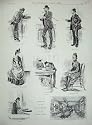 1890 汎用レジスターのオフィスの Simerset の家の事務員の印刷物