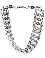 Faceted Citrine Bracelet - Sterling Silver