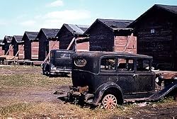 Country Shacks and Vintage Cars Photograph - Beautiful 16"x20" Photographic Print from the Library of Congress Collection