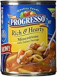 Progresso Soups Rich and Hearty Minestrone with Italian Sausage Soup, 18.5 Ounce (Pack of 12)