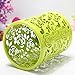 Hollow Rose Flower Pattern Cylinder Pen Pencil Pot Holder Container Organizer(Multi-Color to Choose From)