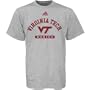 adidas Virginia Tech Hokies Ash Practice T-shirt