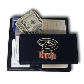 Buy Arizona Diamondbacks MLB Leather Embroidered Checkbook Cover by MLB